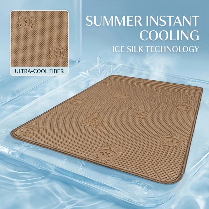 Dog Cooling Mat Summer Pet Cold Bed Extra Large For Small Big Dogs Pet Accessories Cat Durable Blanket Sofa Cat Ice Pad Blanket