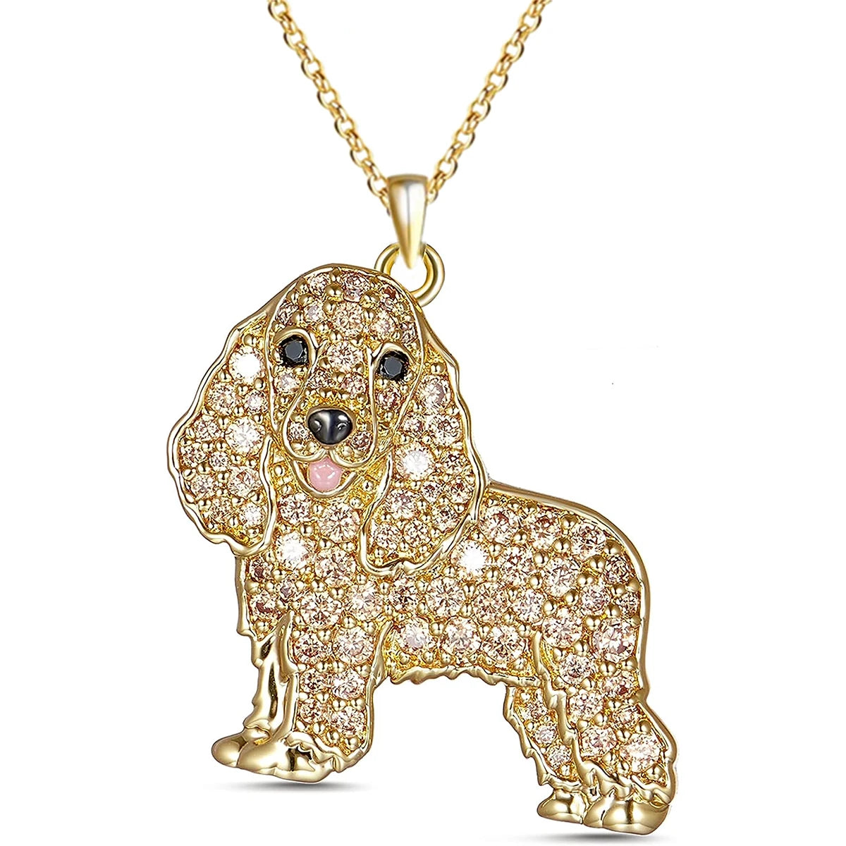 Exquisite Cute Beagle Pendant Necklace for Women Elegant Pet Puppy Jewelry Animal Accessories Memorial Gift for Dog Lovers