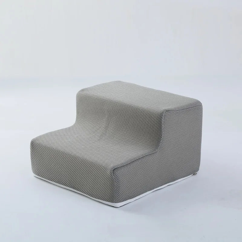Removable Washable Anti Slip Foldable Pet Dog Cat Stairs High Elasticity Sponge Dog Training Stairs Cat Bed Stairs Play Stairs