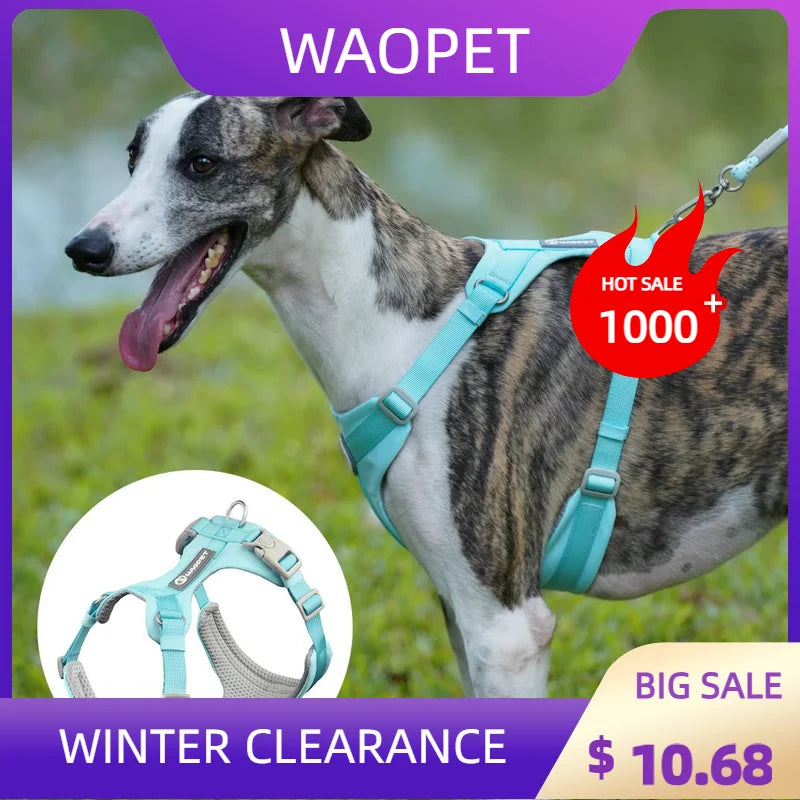 Dog Breathable Harness NO PULL Pet Reflective Harness Vest For Small Large Dog Walk Training In Outdoor Lead Collar Pet Supplies
