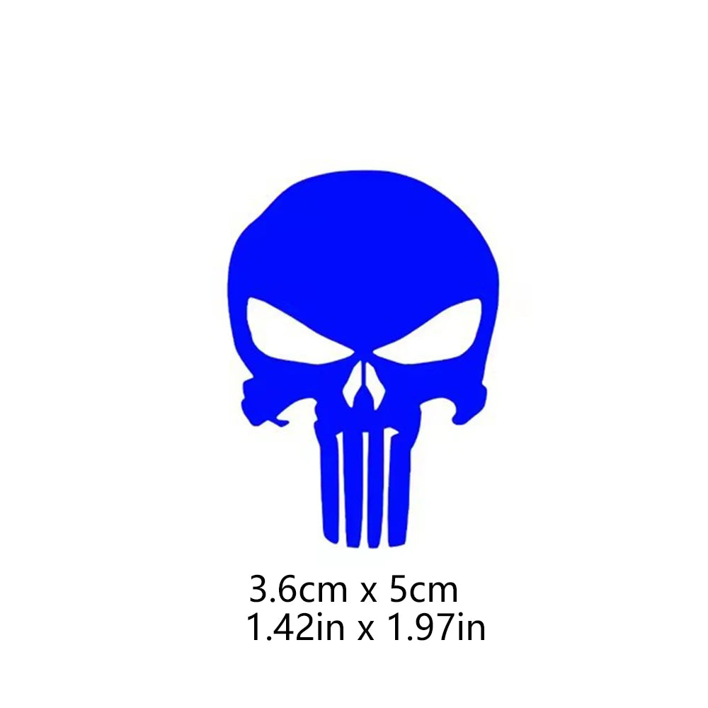 Skull Head Motorcycle Glow Stickers Waterproof Moto Helmet Decoration Motorbike Fuel Tank Side Fairings Decal Accessories