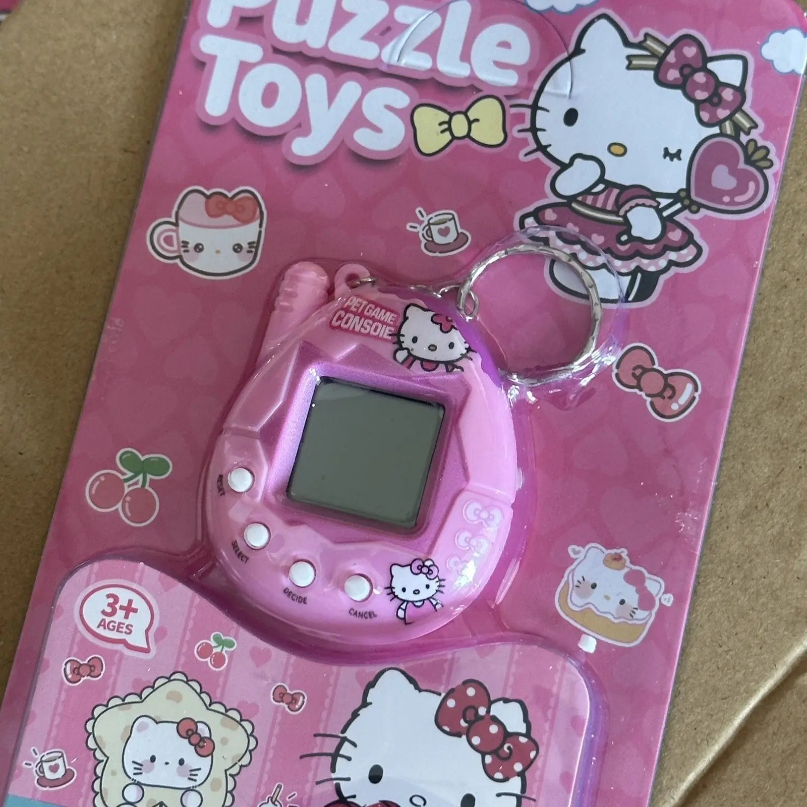 Cartoon Interactive Pet Toy Kawaii Skull Bow Design Electronic Dog Cat Game Machine Portable Puzzle Toy For Women Teens Gift