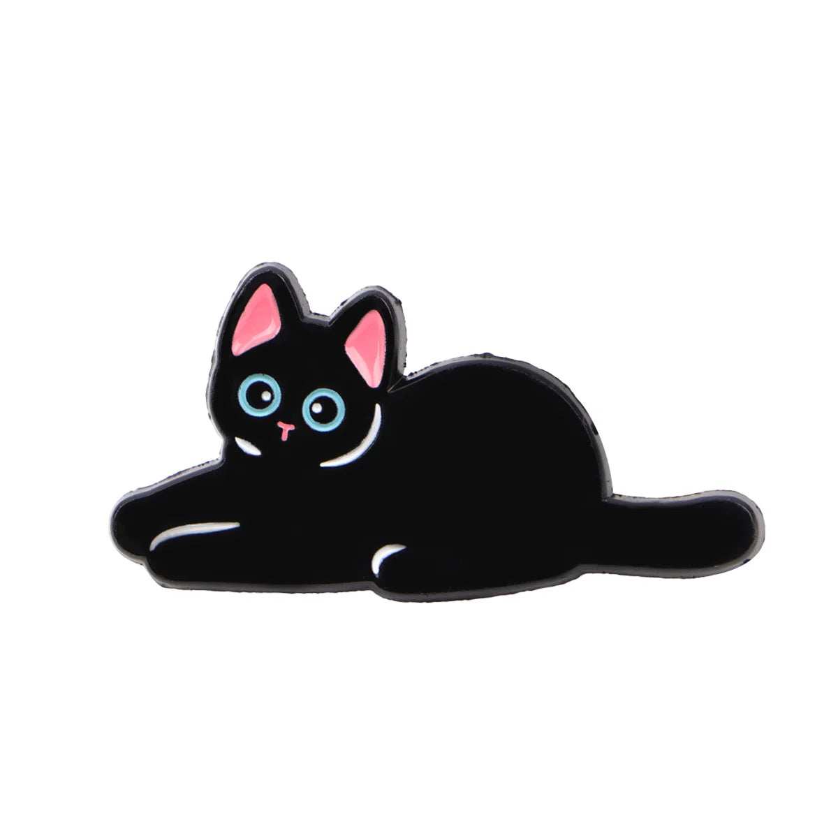 Cute Black Cat Enamel Pin Animal Brooch Pines Lapel Pins Badge on Backpack Clothing Accessories Witch Jewelry Halloween Gifts