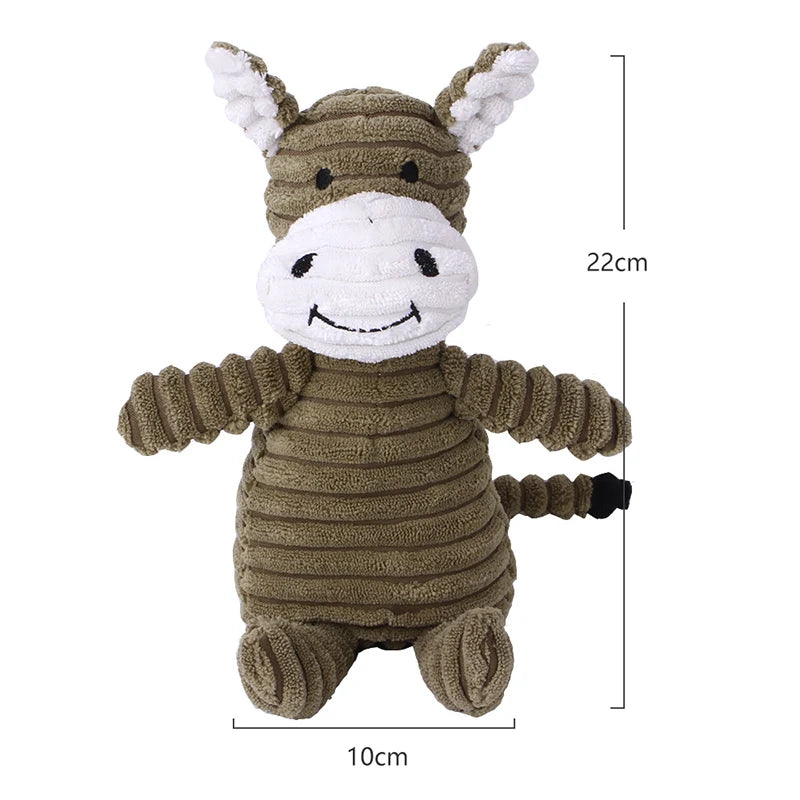 Corduroy Squeaky Dog Chew Toys for Small Medium Dogs Bite Resistant Puppy Toy Squeaker Dog Toys Pets Products Mascotas Supplies