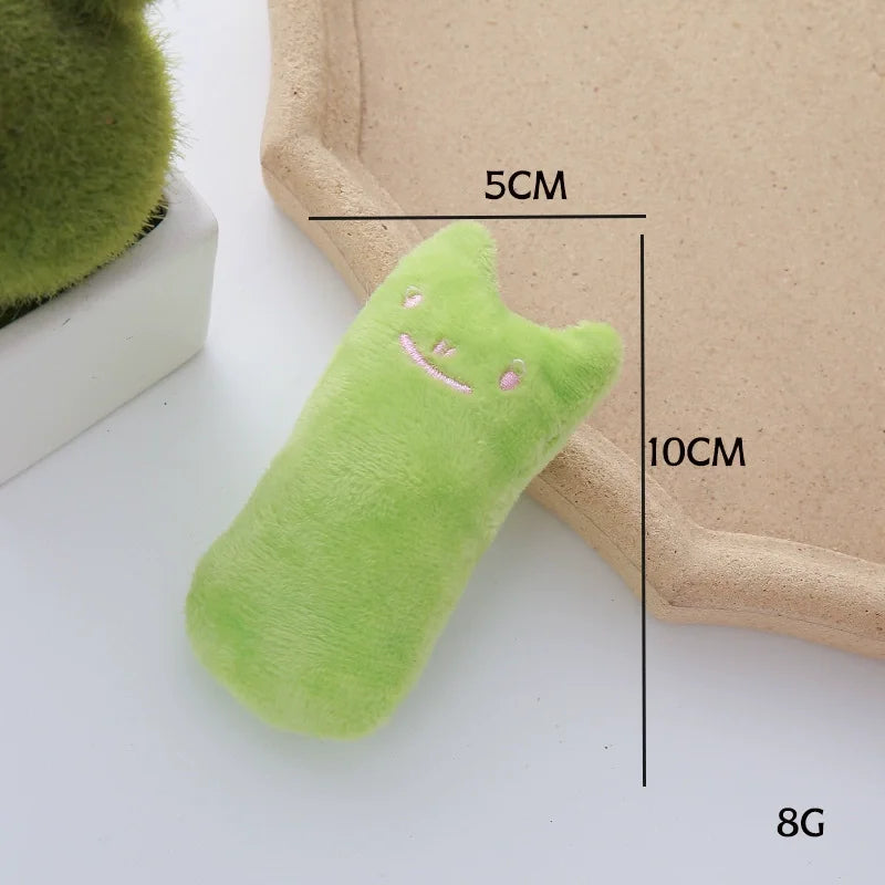 Catnip Plush Thumb Toy For Cats Scratch Resistant Chewable Kitten Molar Toy Interactive Self-Play To Relieve Boredom Durable