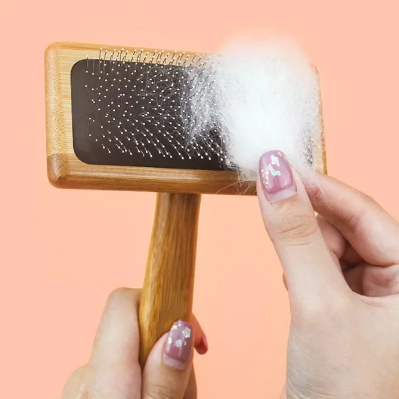 Dog Comb Wooden Dogs Brush Pet Hair Remover Dog Grooming Brush for Pet Hair Knot Opening Massage Cat Brushes Pet Accessories