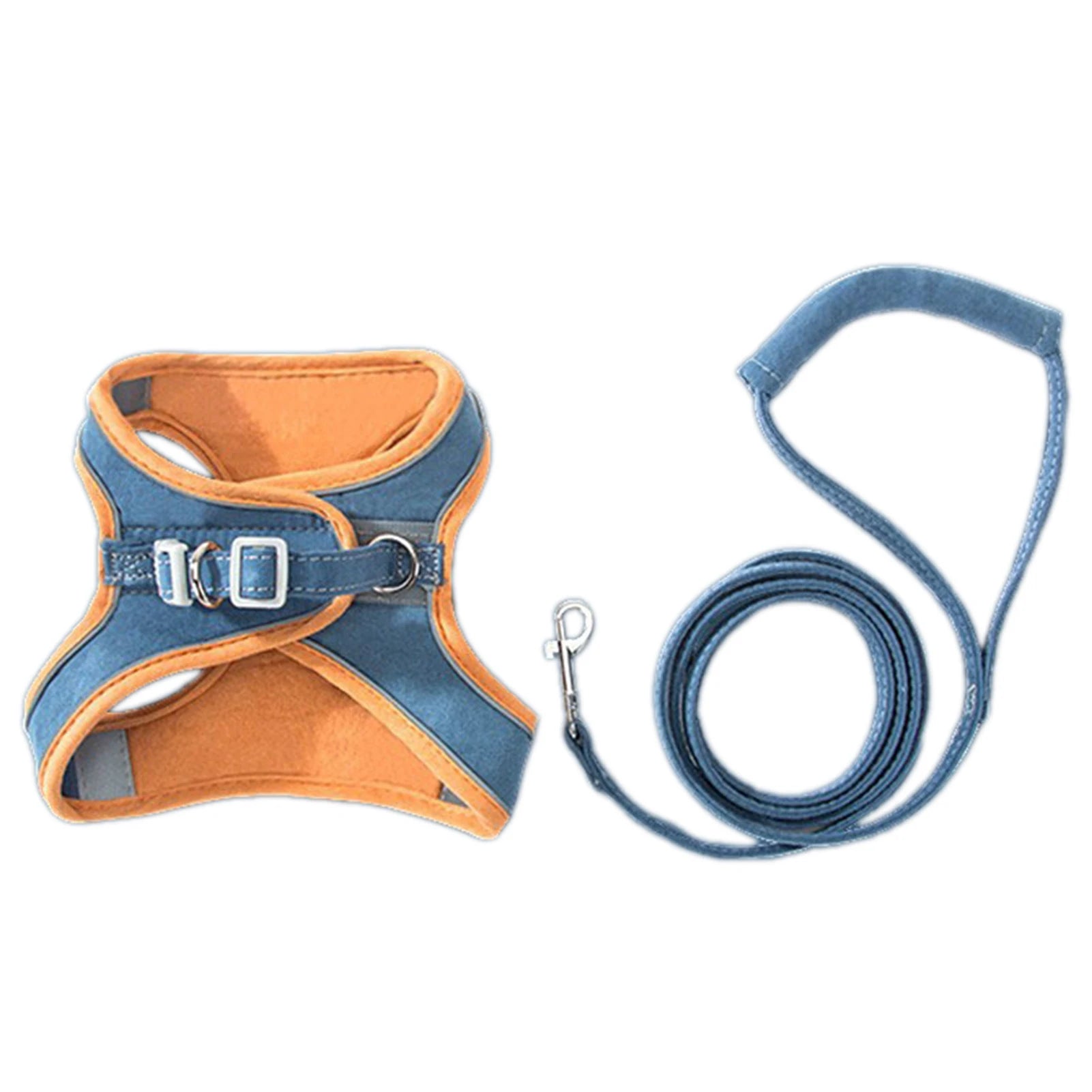 Cat Dog Harness Leash Reflective Pet Vest Harness With Anti-Escape Design Soft With Leads For Outdoor Walking Pet Accessories