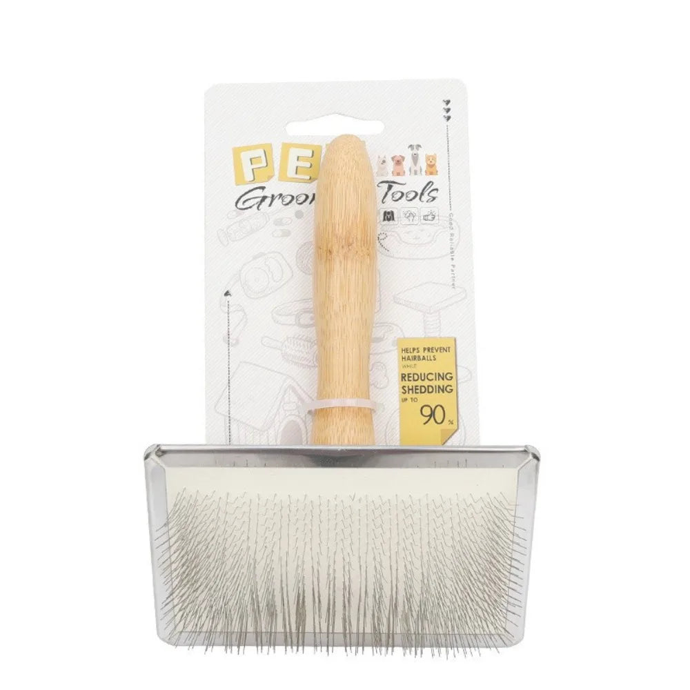 Portable Metal Pet Hair Remover Comb Ergonomic Handle Pet Massage Cat Comb Durable Slicker Brush Pet Products