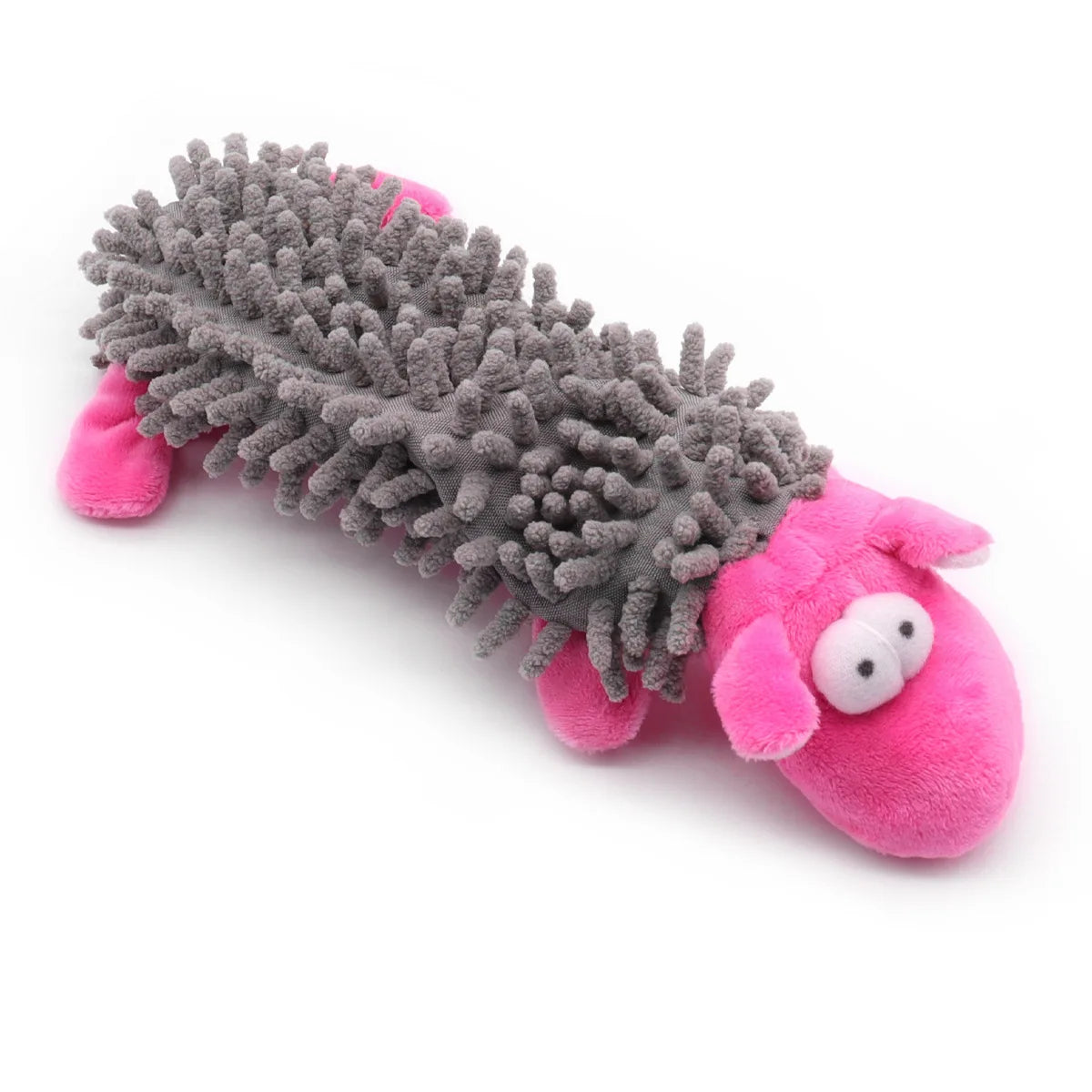 Squeaky Plush Dog Chew Toys Cute Animal Shape Soft Mop Texture Teeth Cleaning Interactive Pet Toy For Puppy Small Medium Dogs