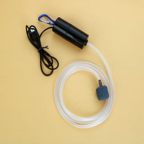 Oxygen Pump USB Portable Fish Tank Fish Aquarium Supplies Small Oxygen Pump Ultra-Quiet Fishing Aerator