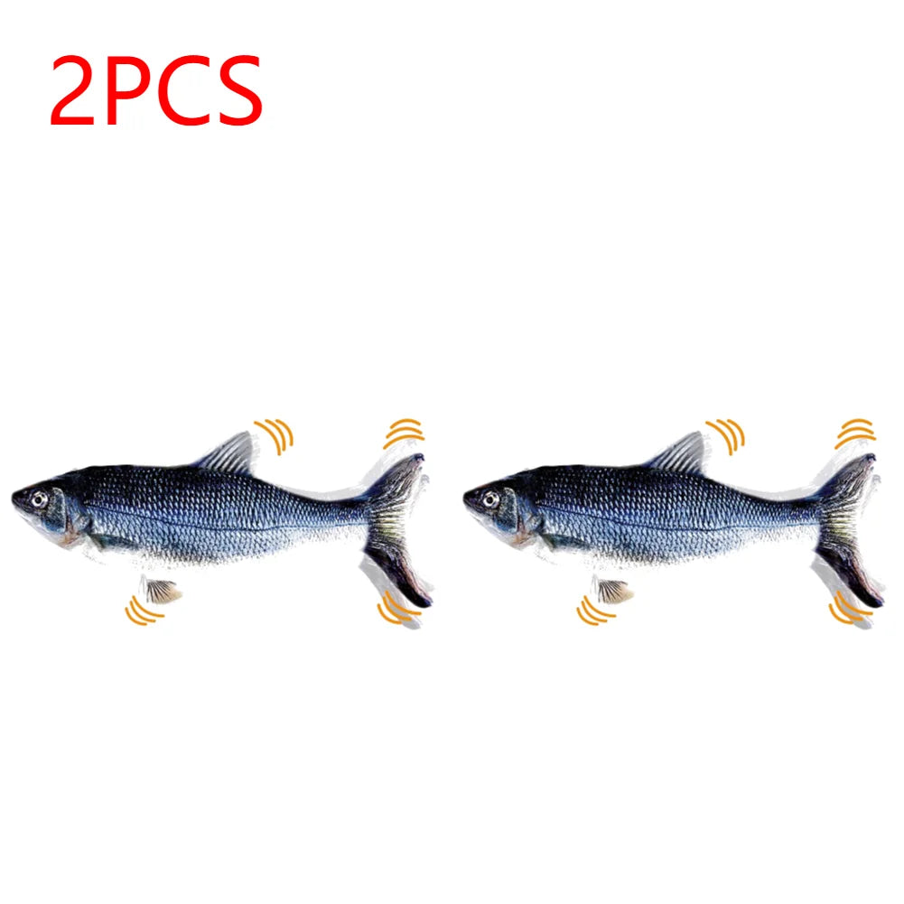 1/2pcs Cat Toy Electronic Fish Toy Cute Styling Glowing Simulation Electric Fish Toy Non Toxic Pet Products Interactive Cat Play