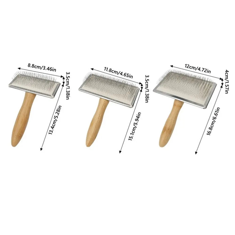 Portable Metal Pet Hair Remover Comb Ergonomic Handle Pet Massage Cat Comb Durable Slicker Brush Pet Products