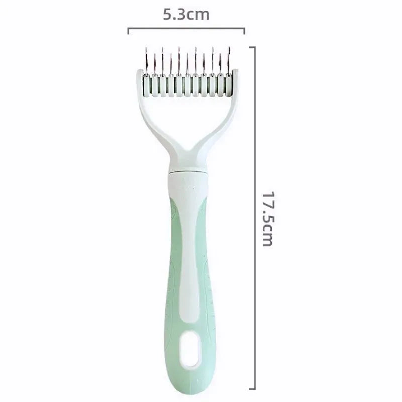 Dog Comb Knife Dogs Combs Double-sided Pet Hair Remover Stainless Steel Dog Brush for Hair Knot Cleaning Dogs Brush Pet Products