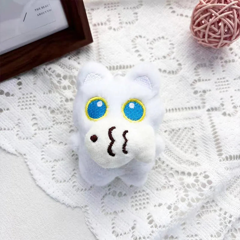 Cute Black Cat Plush Toy Keychain Cartoon Kitten Soft Stuffed Doll Pendant Car Key Backpack Bag Decoration Doll Pendant Keychain