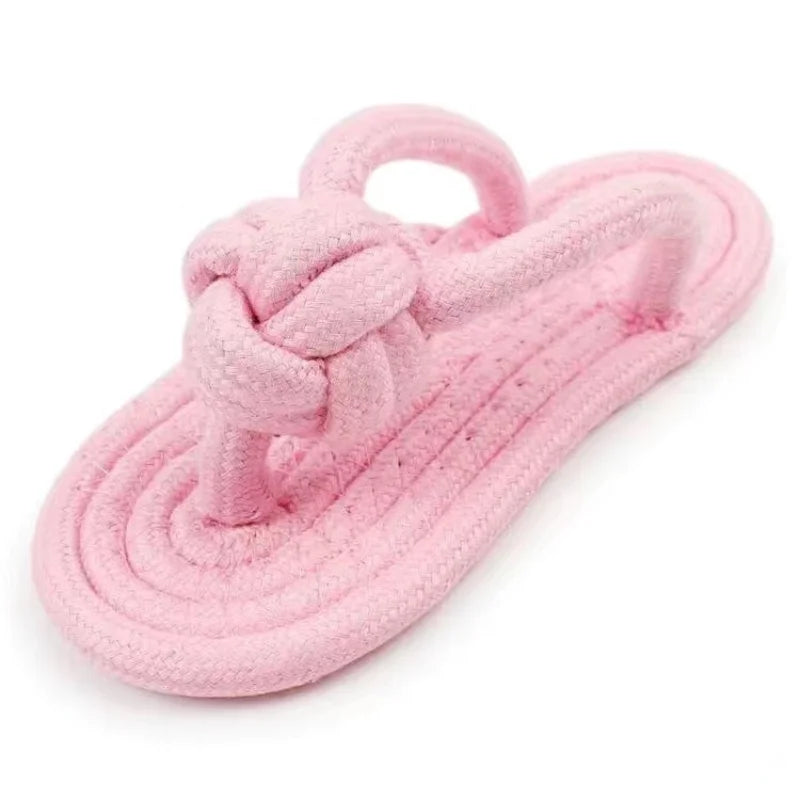 Interactive Pet Chewing Toy Cotton Slipper Rope for Small to Large Dogs Dental Health Molar Chew Toy Dog Accessory for Training