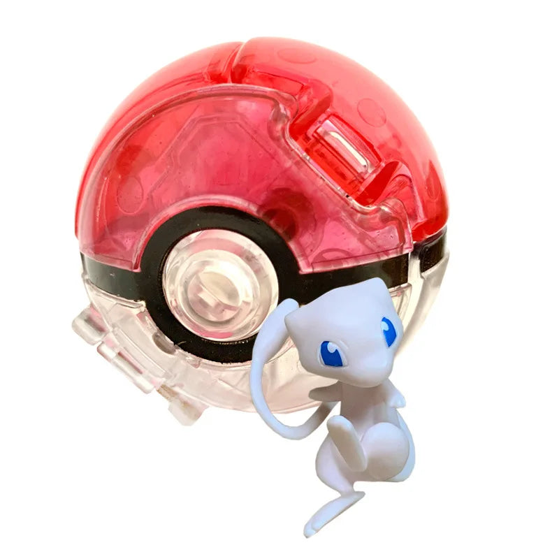Pokemon Doll Ball Elf Pet Anime Action Doll Pikachu Charizard Mewtwo Bulbasaur Eevee Squirtle Eevee Pokeball Monster Toy Gift