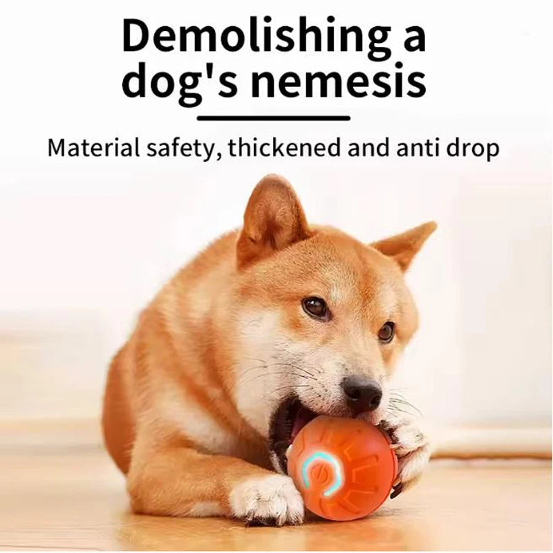 Intelligent pet toy ball electronic pet interactive toy moving ball USB puppy automatic moving bounce gift cat products.