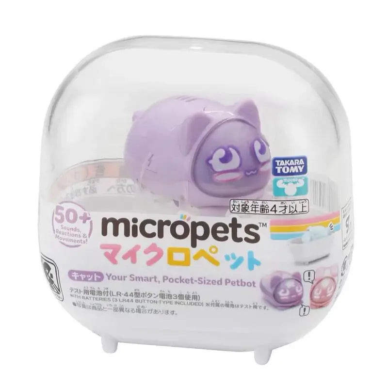 Genuine Takara Tomy Micropets Pocket-Sized Petbot Cat Rabbit Dog Series Electron Pet Interaction Machine Toy Birthday Gifts