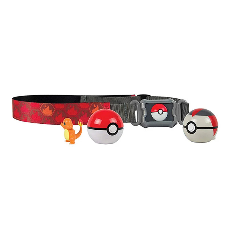 Pokemon Belt Ball Toys Kawaii Pet Elf Pikachu Squirtle Bulbasaur Cosplay Battle Competitive Game Pocket Monster Pocket Ball