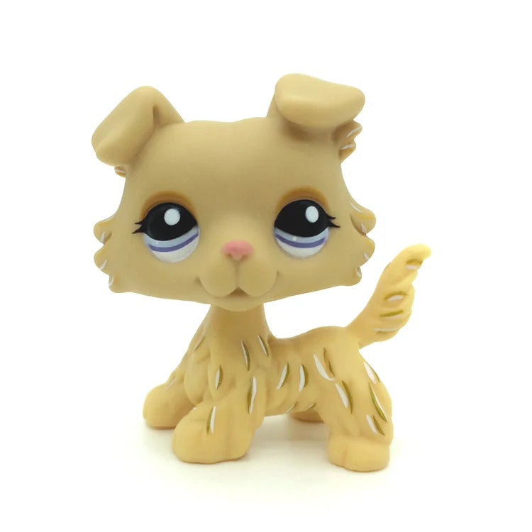 Rare Animal Pet Shop LPS Toy White Cat Original Picture Shepherd Cocker Spaniel Great Danish Kid Children Toy Gift