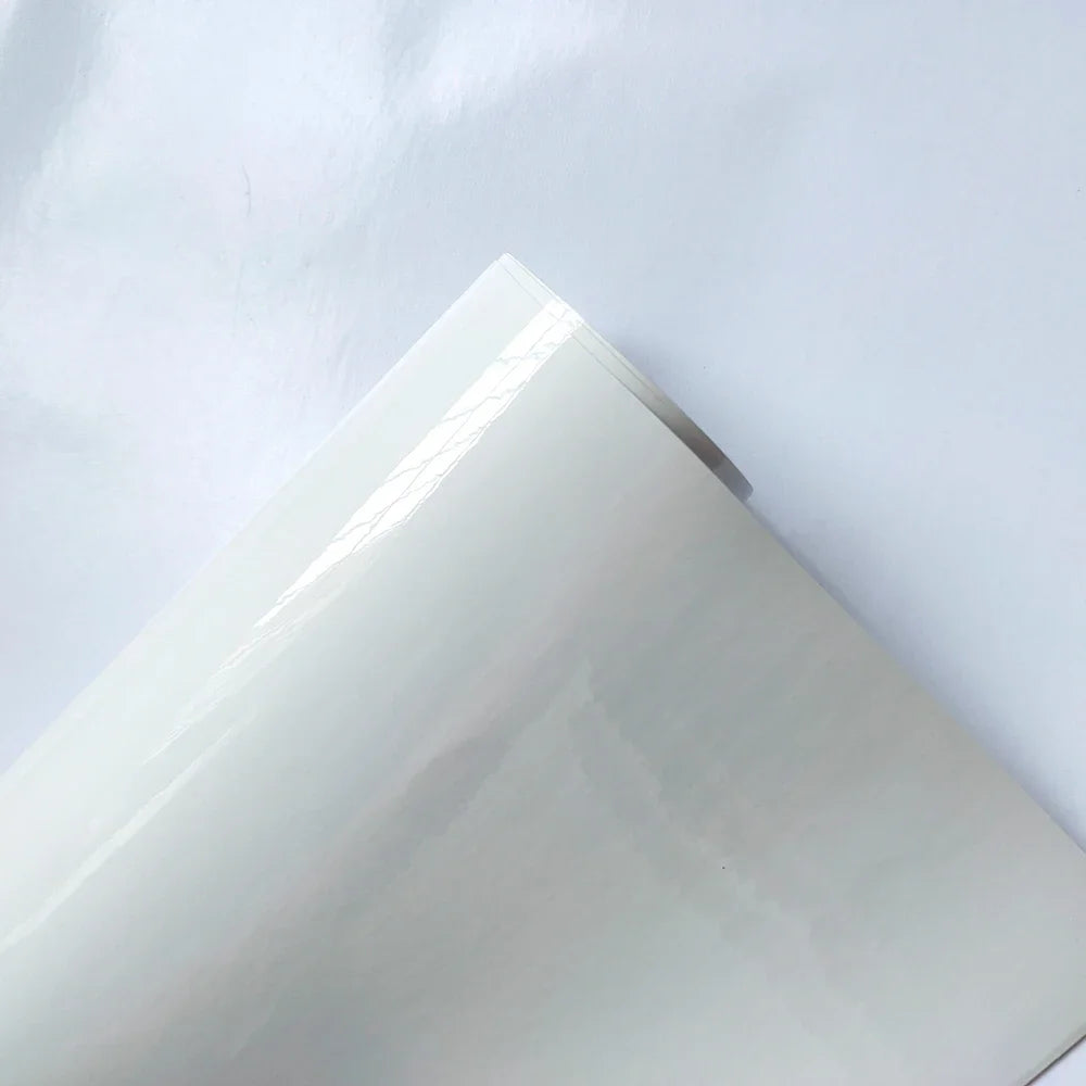 Car Wrapping Vinyl Film Arctic White PET Car Sticker Bubble Free Film DIY Decal Auto Accessories Exterior Interior Decoration