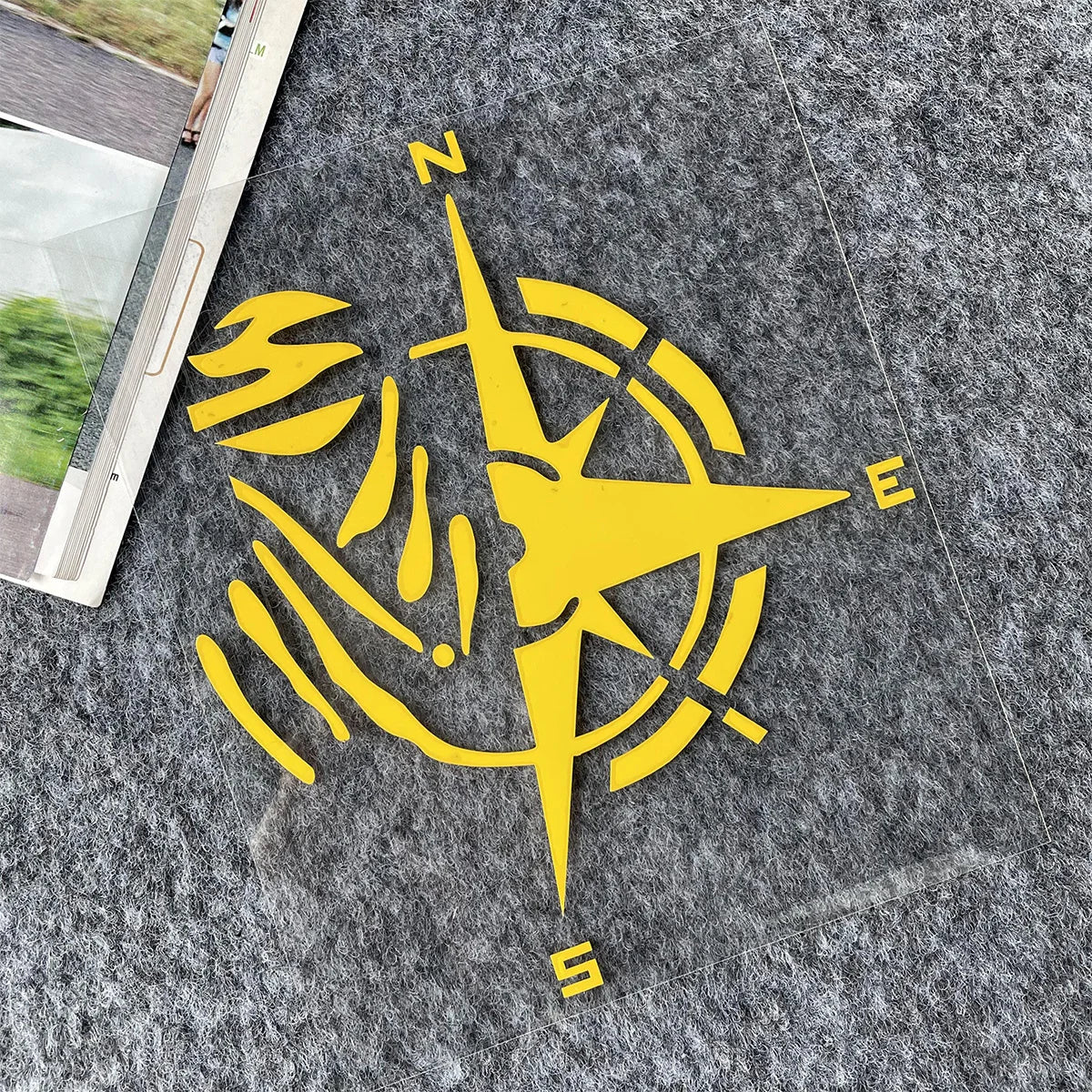 Compass Reflective Vinyl Motorbike Car Stickers Fuel Tank  Helmet Motorcycles Accessories For Voge 900 DSX Yamaha R3 Kawasaki