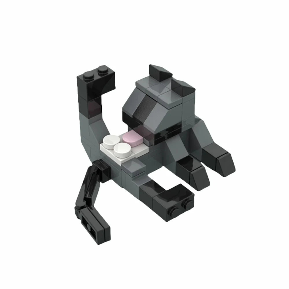 MOC City Cat Animal Series Building Blocks Kids Educational Toys, Creative DIY Gift for Birthday
