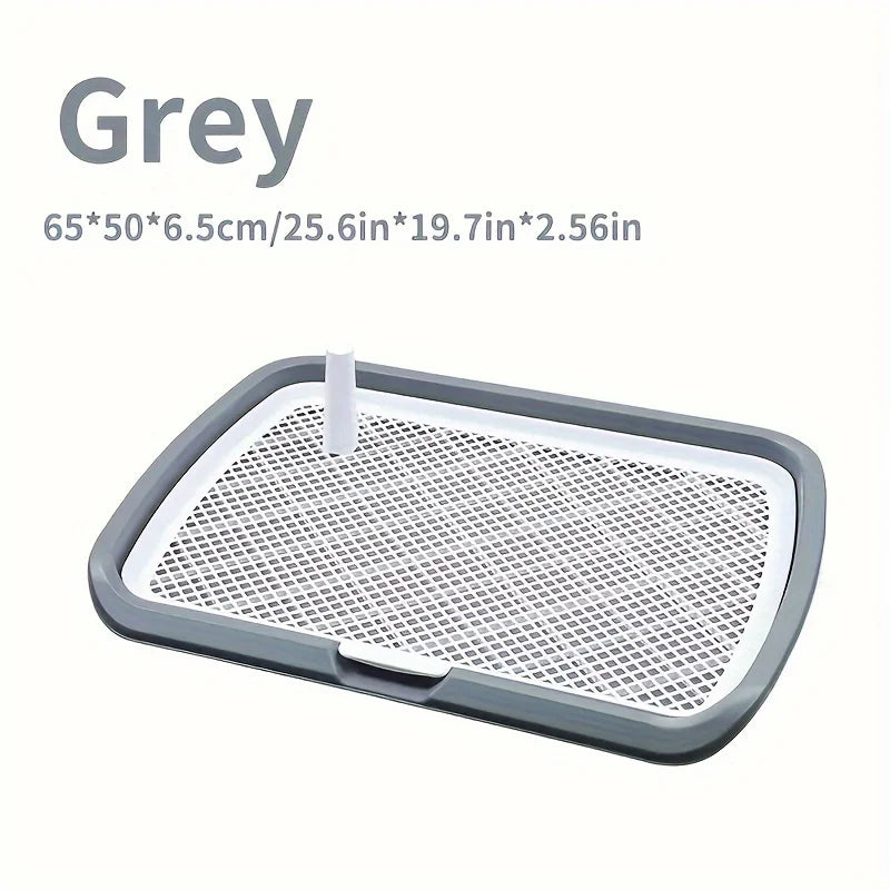 Dog Potty Training Tray Pee Pad Holder with Removable Grid Reusable Puppy Toilet for Indoor Dogs 1-3pc