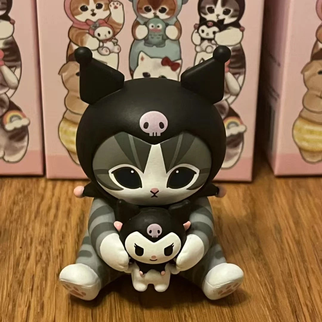 New Mofusand Collaboration Shark Cat Image Ugly Fish Doll Toy Display Fashion Blind Box Vinyl Face Blind Box Toys And Hobbies