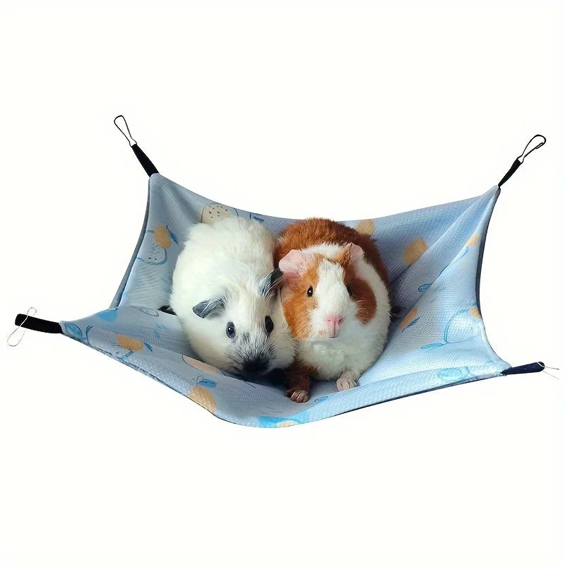 Double-Sided Hammock Guinea Pig Breathable Summer Hammock with Sling Pets Hammock Pet Products Small Pets Accessory Equipment