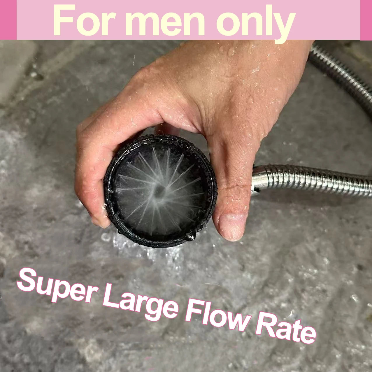 Multifunctional Men's Hygiene Shower Nozzle,Full Cleaning Massage Sprayer,2-in-1 Dog Cat Foot Wash Tool,Powerful Shower Head