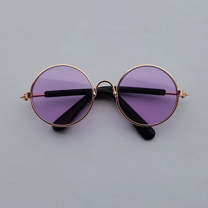 Cat Sunglasses Lovely Vintage Round Reflection Eye Wear Glasses for Small Dog Cat Pet Photos Pet Products Props Accessories