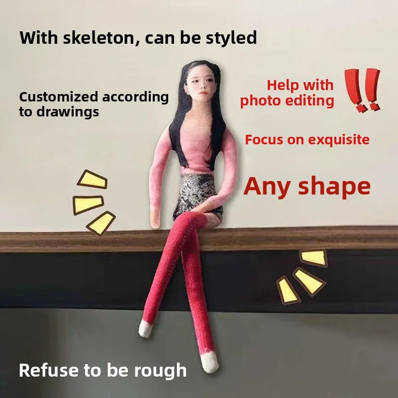 Personalized Custom DIY Handmade Doll Abstract Portrait Customization for Pet Idol & Anime Character Fan Support Collectible