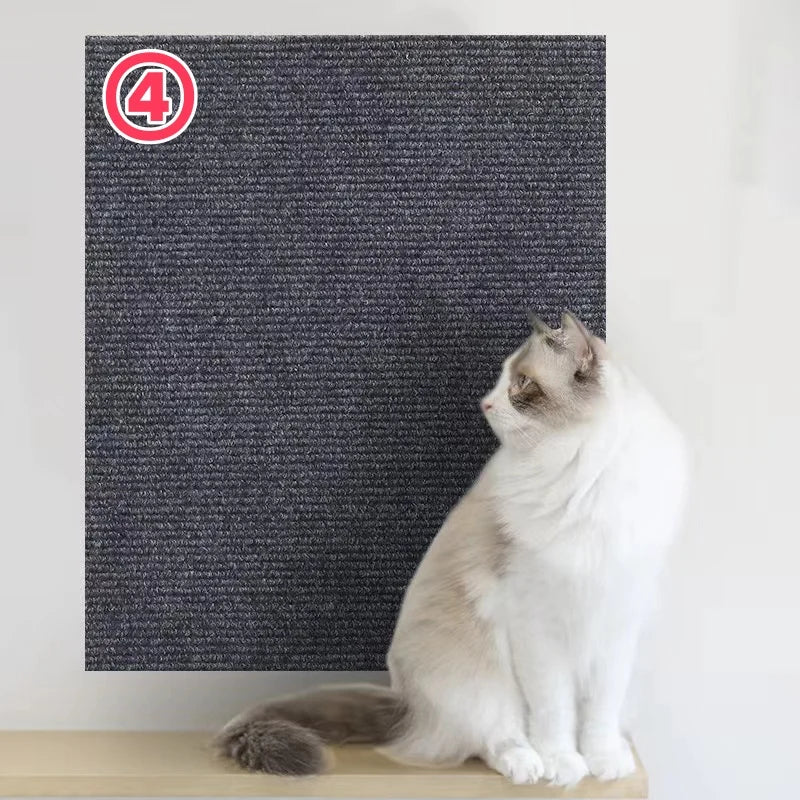 Anti Cat Scratch Sofa Cat Crawling Mat Sofa Protection Grinding Climbing Frame Self-adhesive Carpet Cats Scratch Board Cat Toys