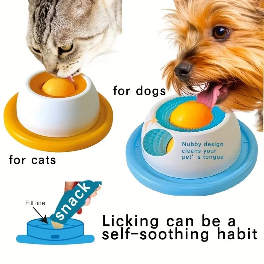10A-Pet Lick Toy Slow Feeding Dispenser Interactive Enrichment Training Crate Accessory for Dog Cat Puppy