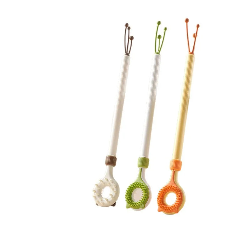 Interactive Cat Toy 2-in-1 Retractable Cat Teaser Cat Tickling & Massaging Toy for Kittens Relieve Boredom Pet Products