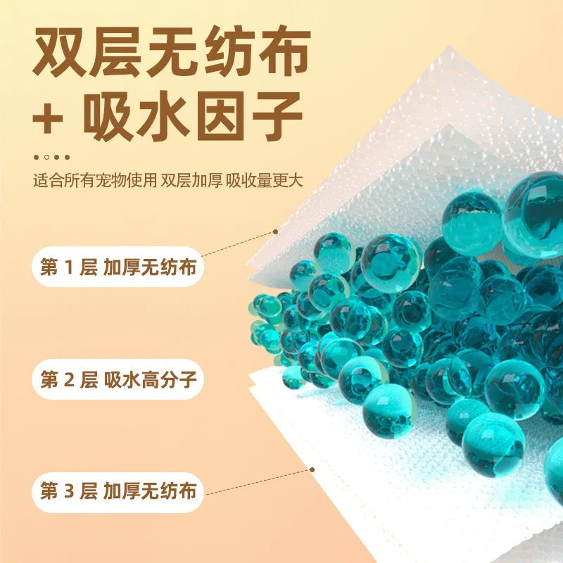 Dog urine wiping products dog urine pad pet diaper cleaning dog cat absorbent paper quick-drying diaper urine-absorbing paper