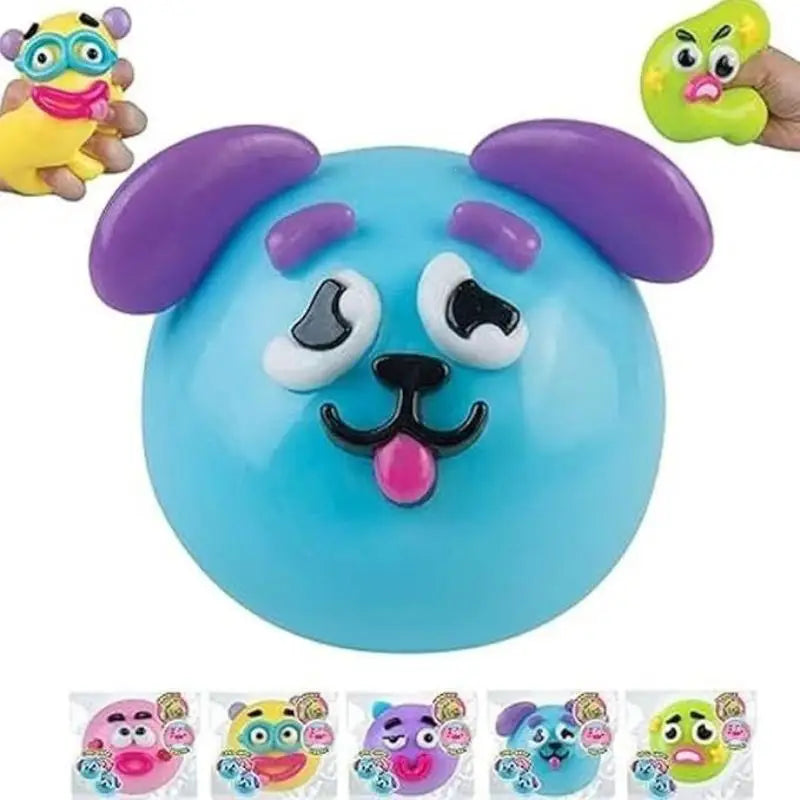 Smushers Dog Face Swap Squishy Toy with Slow Rise Feature for Relaxing Playful Moments