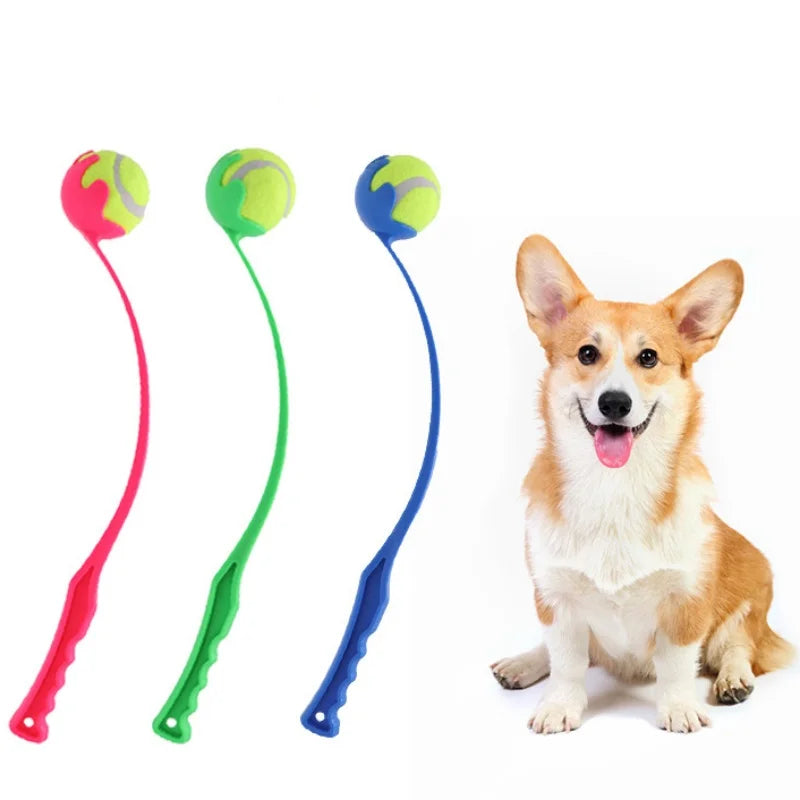 Dog Ball Launcher Toy Manual Tennis Ball Thrower for Dogs Outdoor Interactive Fetch Training Tool Pet Accessories Long Handle