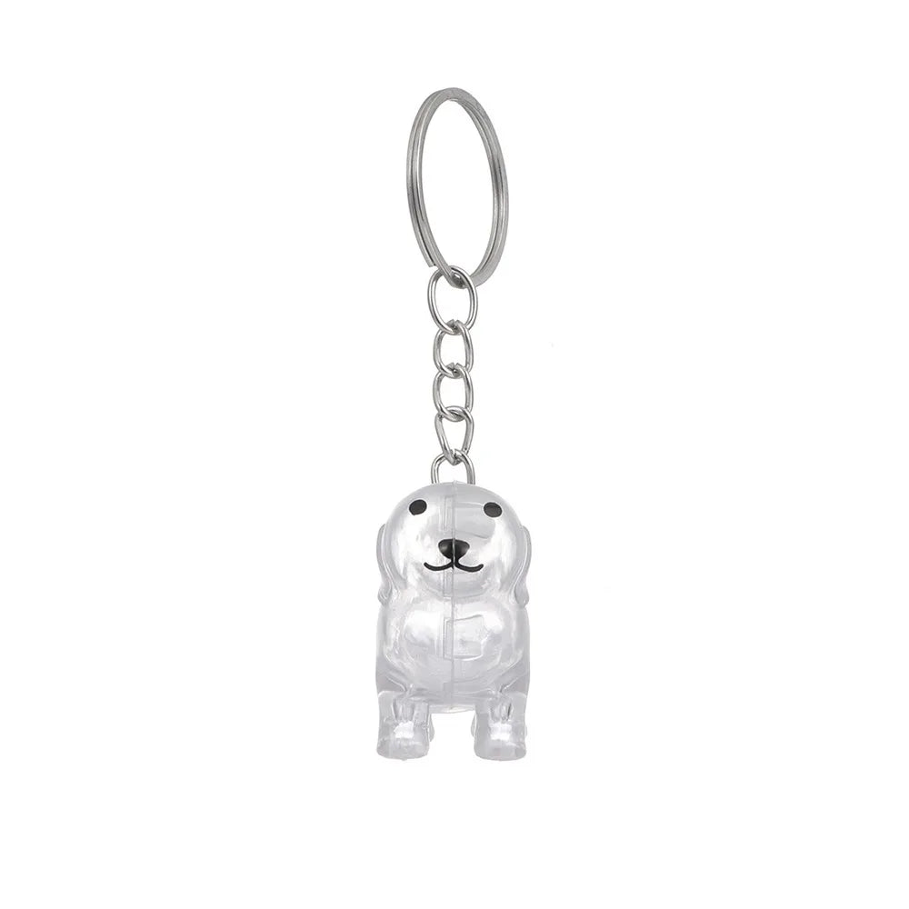 Transparent Dog Fur Storage Pendant Fur Storage Capsule Cute Portable Souvenirs Keychain DIY Accessories Dog Shape Keychain