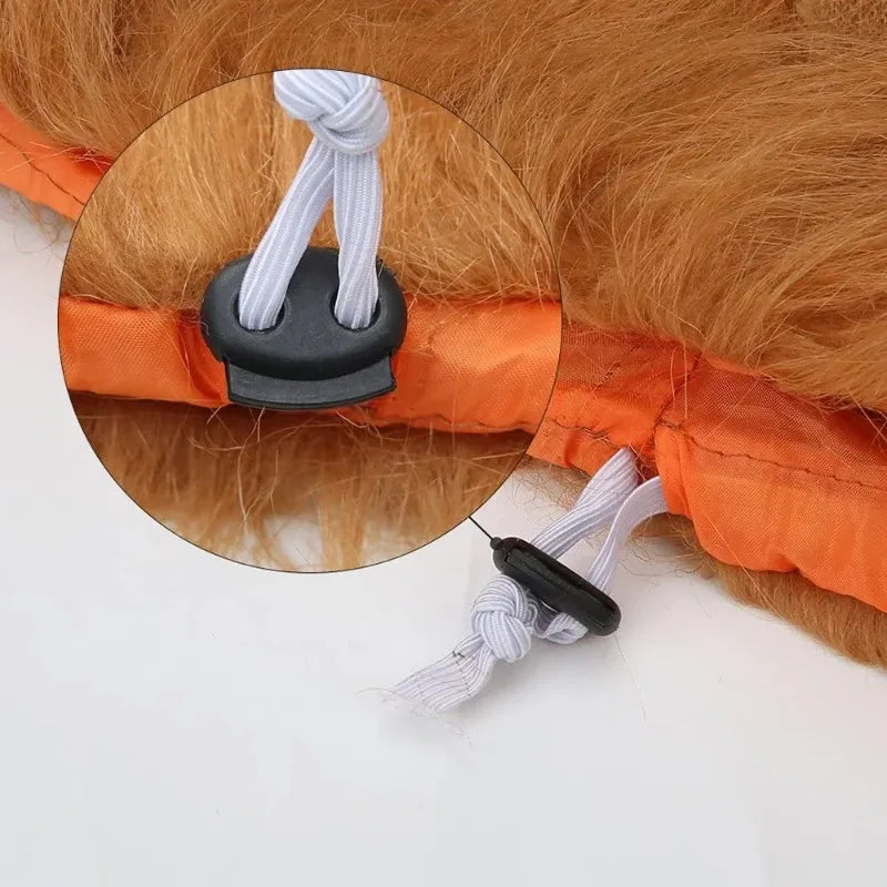 Large Dog Ears, Pet Accessories Cute Pet Dog Role-playing Costumes Lion Mane Dog Costumes Realistic Lion Wigs