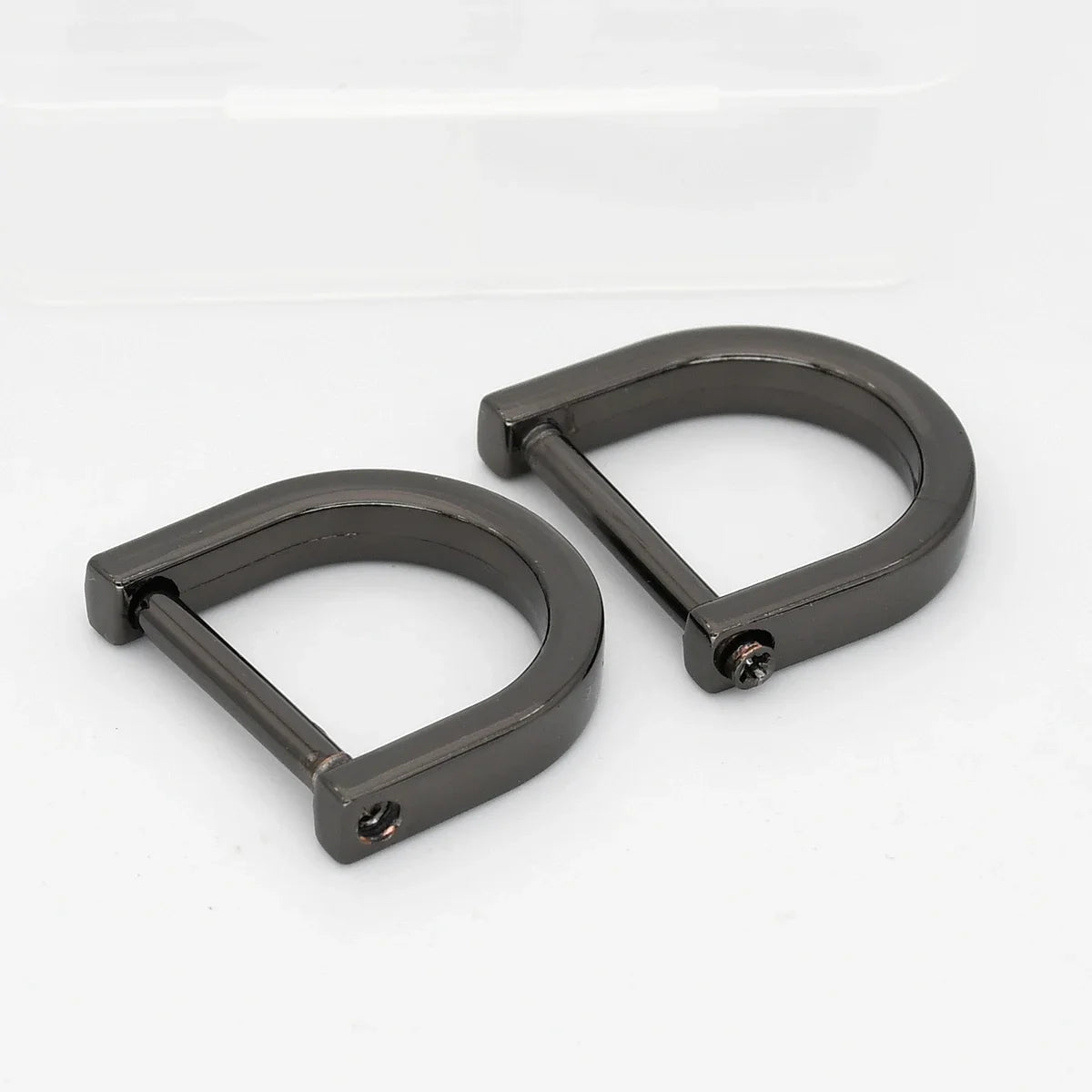 2pcs Metal D Ring Detachable Dee Rins Buckle Removable Shackle Clasp for Leather Craft Bag Strap Parts Pet Collar Accessories