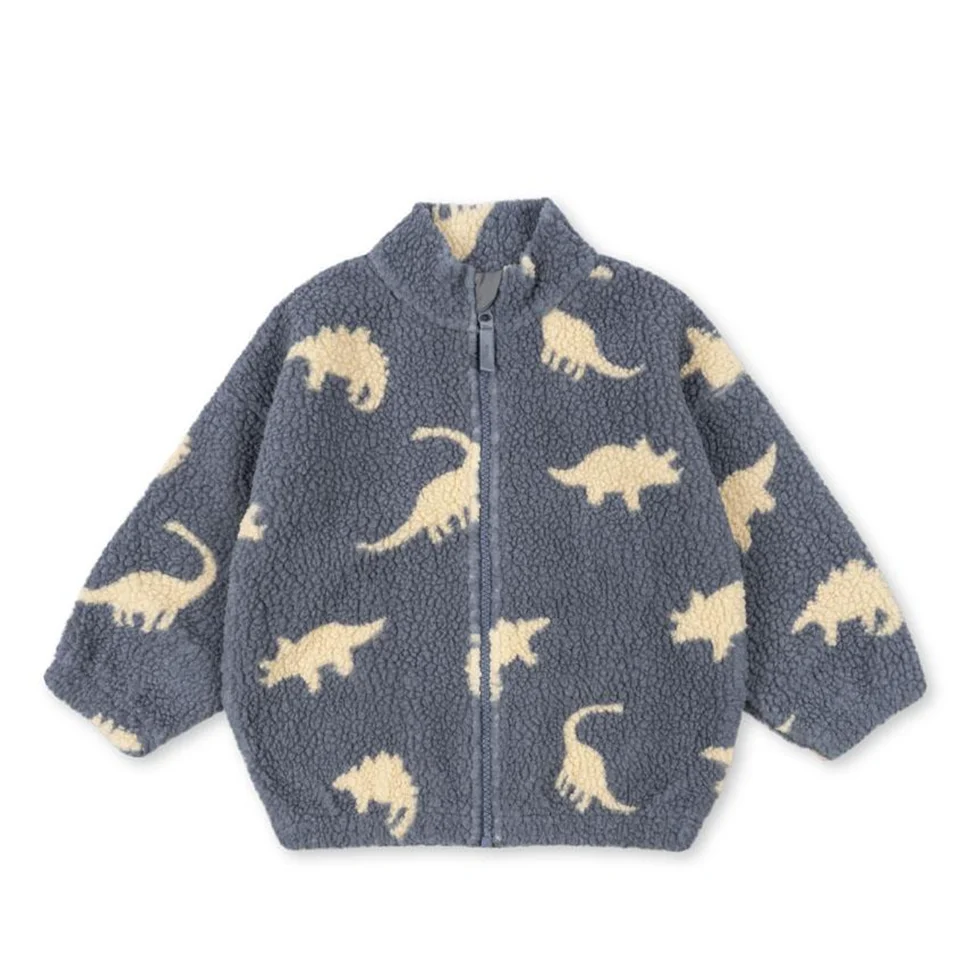 2025 Autumn KS Toddler Girls Lambswool Cats Jacket Boys Cartoon Cotton Fleece Outwear Coat Kid Winter Clothes Child Beetle Coats