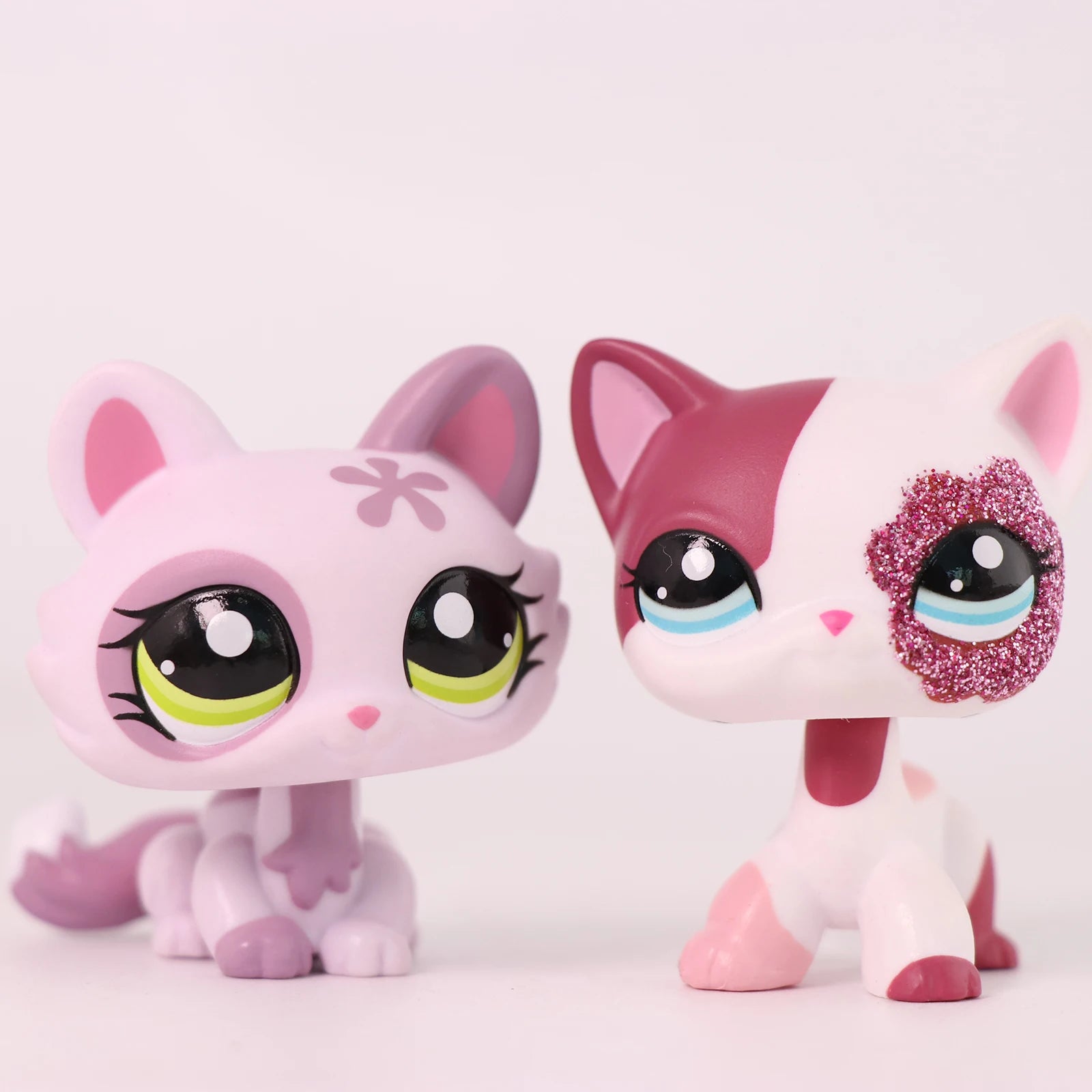 LPS Mini Pet Shop Pet Bobble Head Toy Rare Shorthair Cat with Accessories Collectible Gift for Child Cute Animal Toys