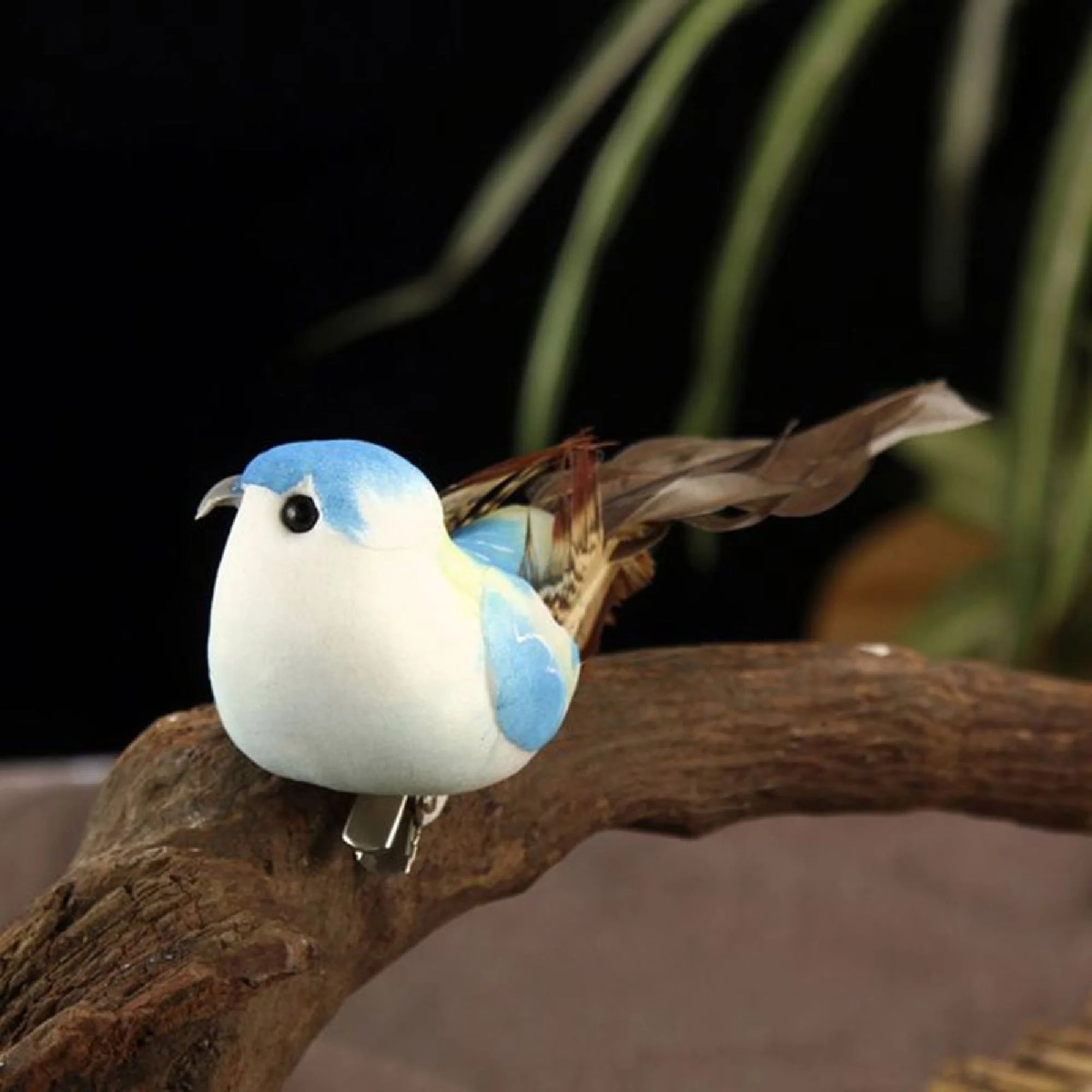 6PCS 10CM Simulation Birds Artificial Sparrow Statue Desktop Miniatures Foam Ornament For Household DIY Decoraction Children Toy