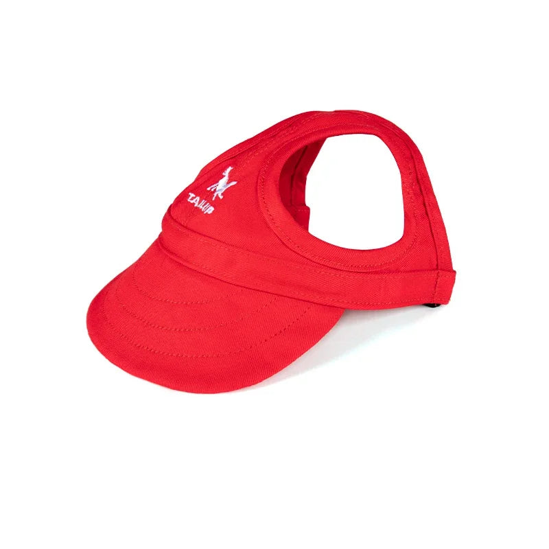 Adjustable Pet Dog Baseball Cap with Ear Holes for Small Medium Dogs Summer Dog Sun Hat Outdoor Hiking Pet Products
