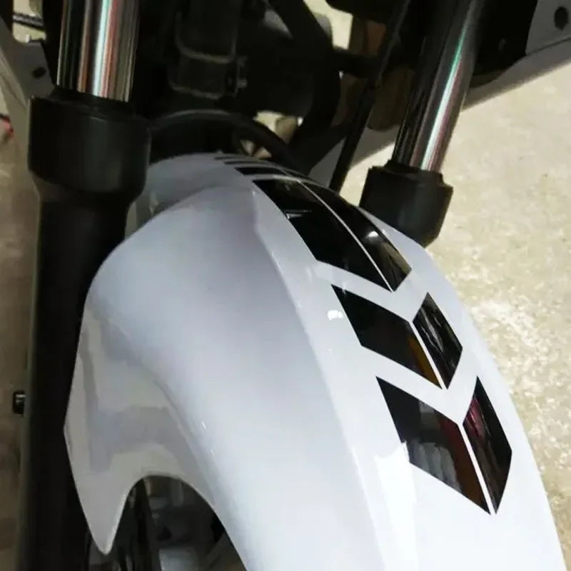 Motorcycle Arrow Stripe Reflective Stickers Fender Paste Car Safety Warning Waterproof MotorbikeTape Decal Moto Accessories