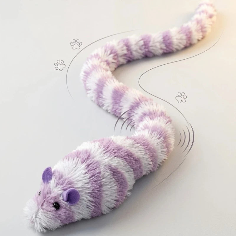 Interactive Plush Mouse Cat Toy Squeaky Imitation Mice Bite Resistant Kitten Toy Self-Entertainment Game Cat Toy Supplies