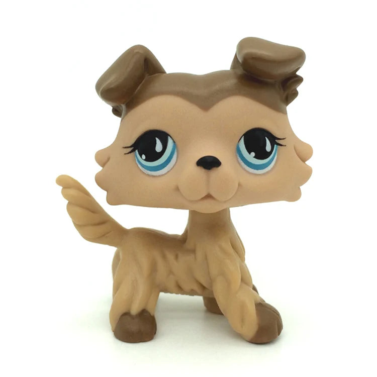 Rare Animal Pet Shop LPS Toy White Cat Original Picture Shepherd Cocker Spaniel Great Danish Kid Children Toy Gift