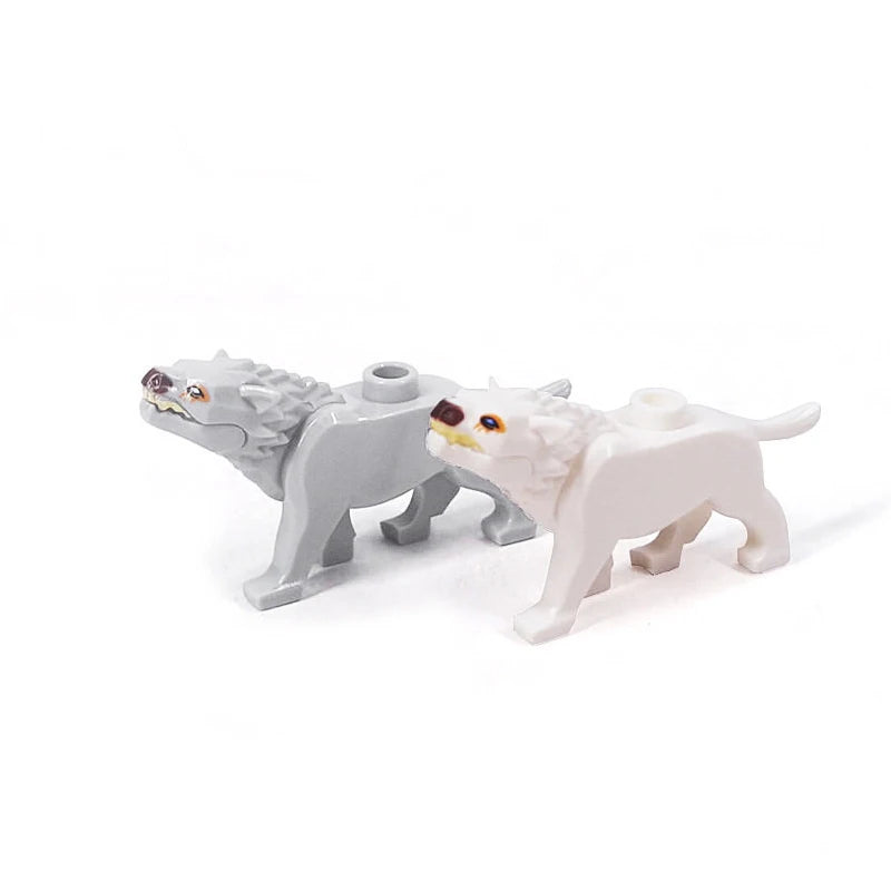 MOC Animal Scene Building Blocks Cats Dogs Sheep Pigs Chickens Eagle Parrots Dolphin Zoo Fram Accessories DIY Toys Bricks T14